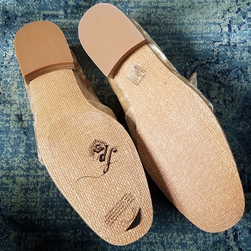 Free People At Ease Golden Velvet Loafers